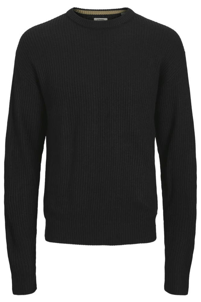 JREBLOGAN KNIT CREW NECK SN 12279452 BLACK